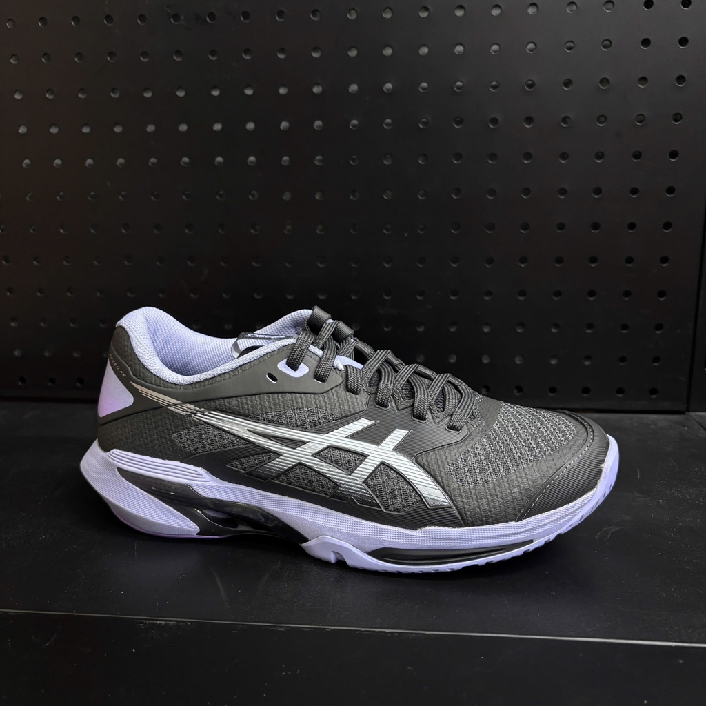 Giày Pickleball ASICS SOLUTION SPEED FF 4 NIGHT ENERGY Nam – Xám Than/Bạc – 1041A542-020