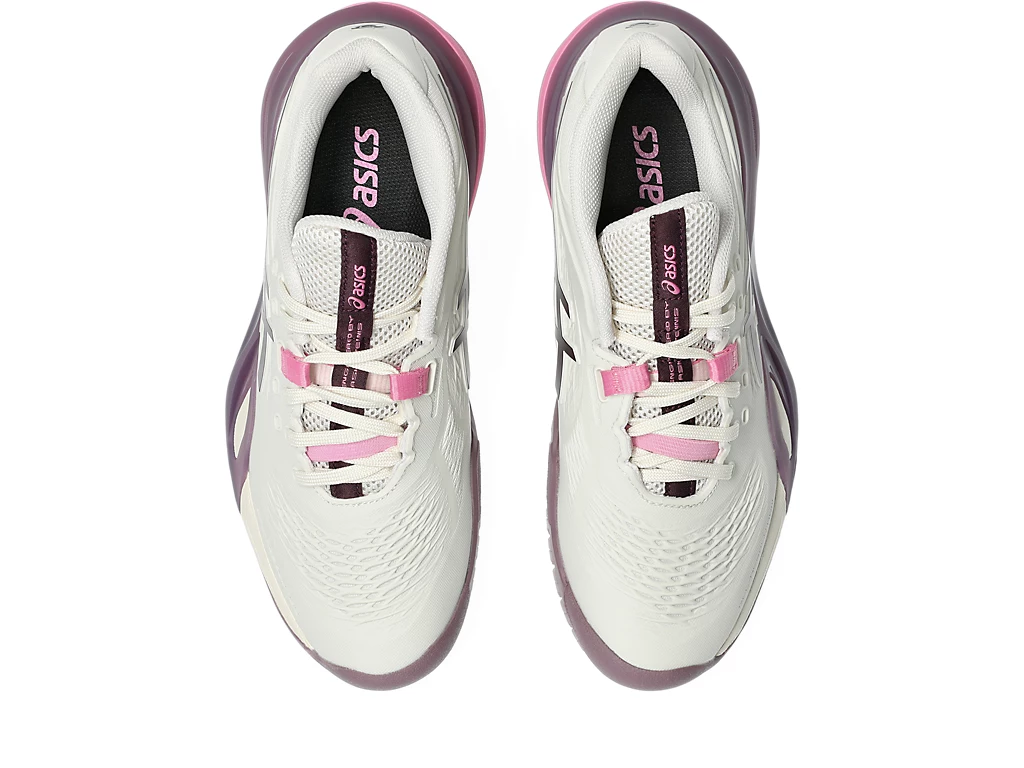 Giày Pickleball ASICS Gel-Resolution X nữ SOFT OAT/DARK AUBERGINE