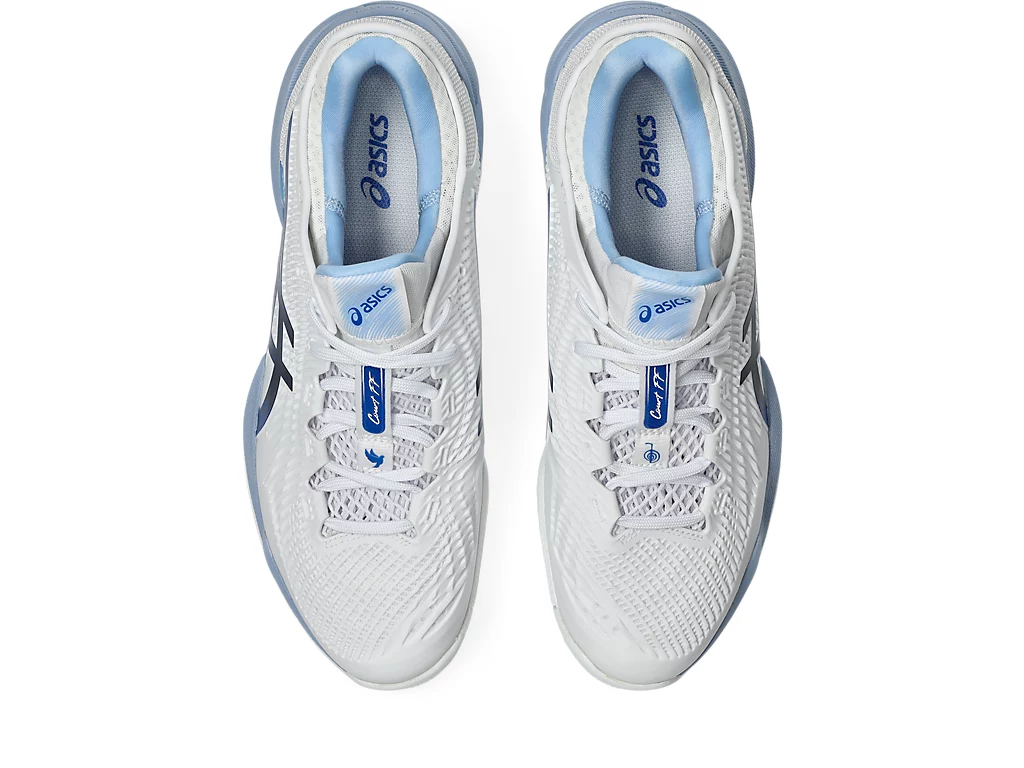 Giày Tennis Asics Court FF 3 NOVAK White/Tuna Blue