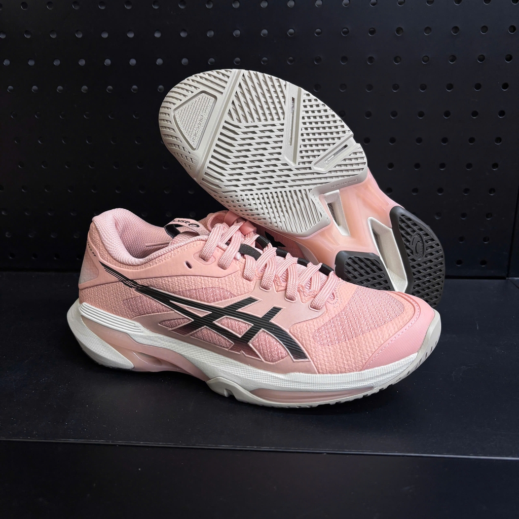 Giày Pickleball Nữ ASICS Solution Speed FF 4 Dưa Lưới/Nâu Cà Phê – 1042A307-700