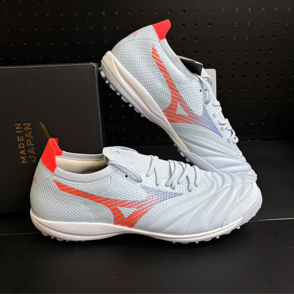 Giày Đá Bóng Mizuno Morelia Neo Sala Beta Japan TF Xanh Nhạt/Cam – Q1GB269022