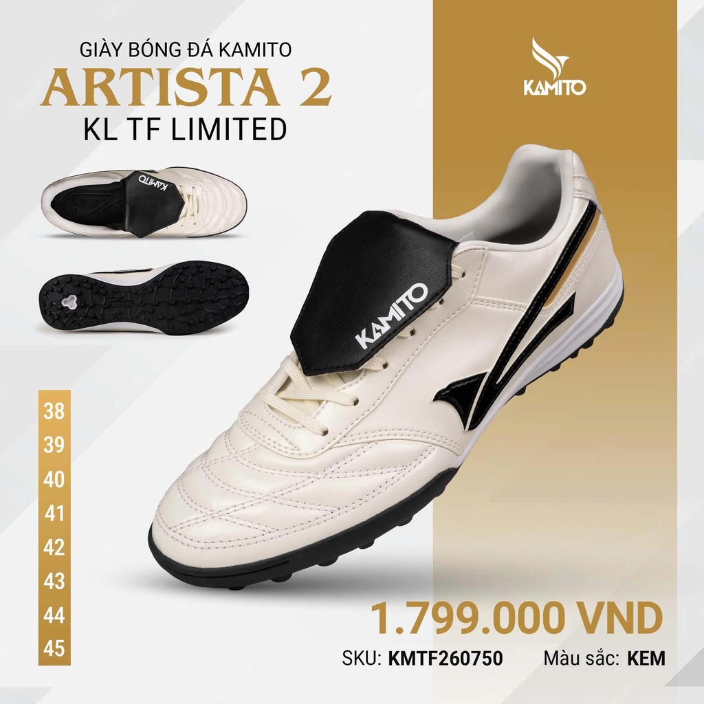 Giày Bóng Đá Artista 2 KL TF Limited KEM