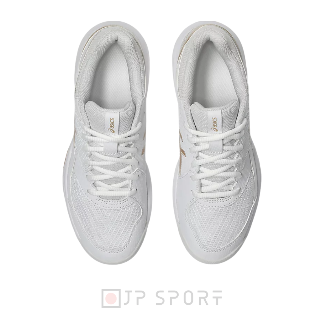 Giày Pickleball Nữ Asics Gel Dedicate 8 Trắng/Vàng (1042A236-105)