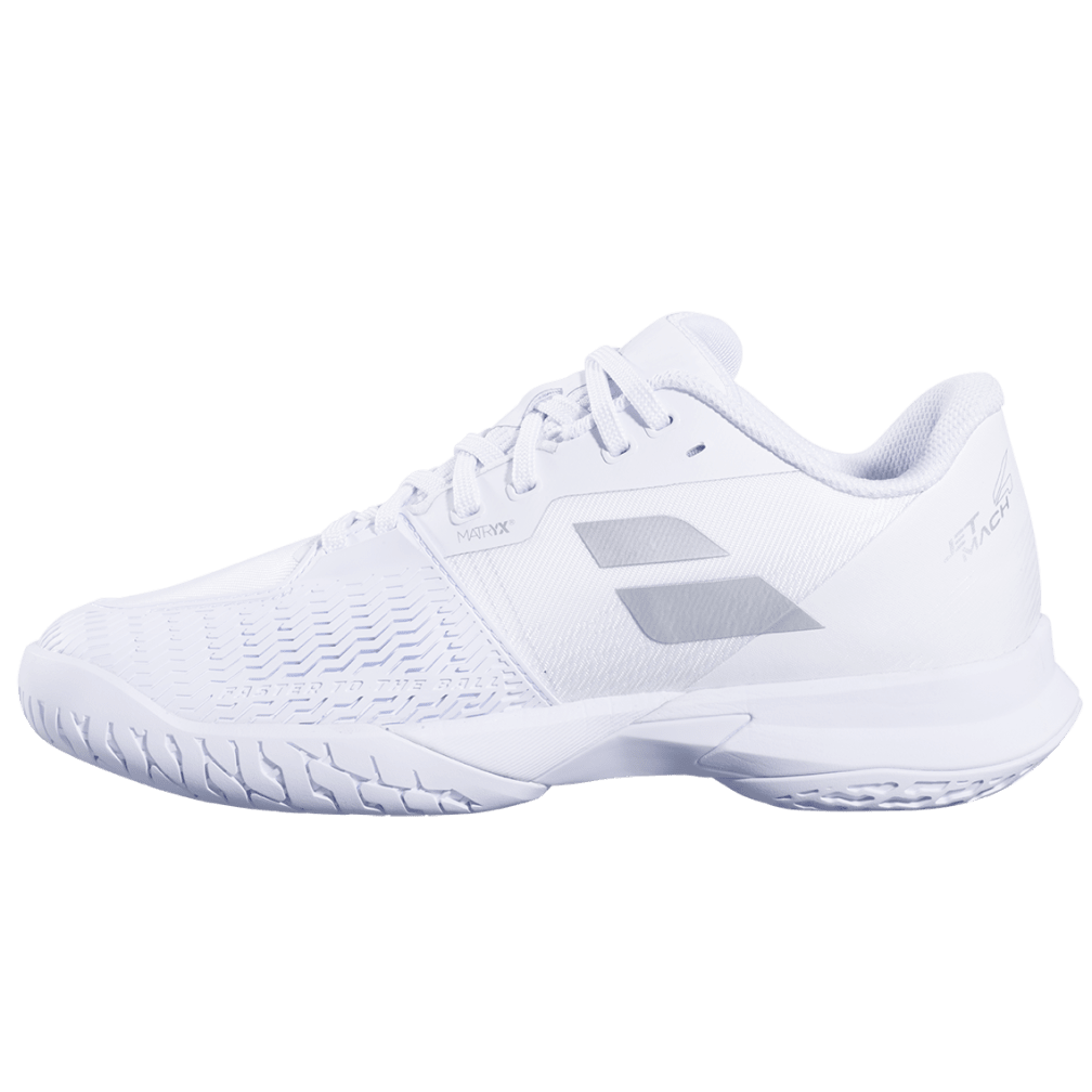 Giày Pickleball Nữ Babolat Jet Mach 4 Trắng Bạc