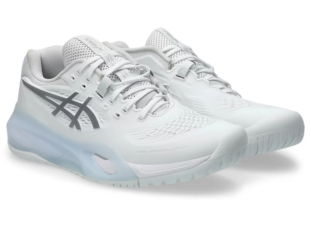 Giày Pickleball ASICS Gel-Resolution X nữ trắng/bạc 1042A279-100