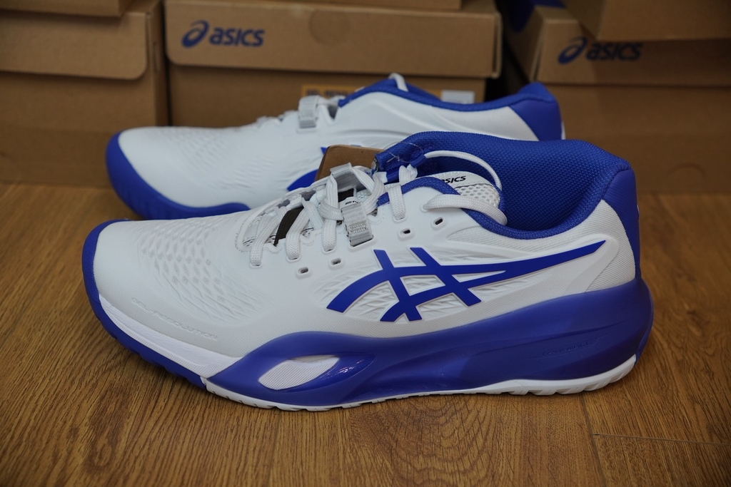 Giày Pickleball Asics Gel X Trắng xanh Dương 1041A481-101