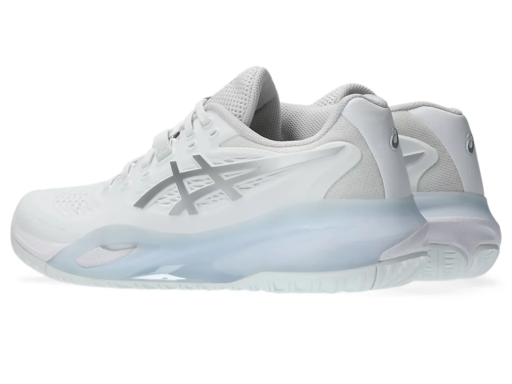 Giày Pickleball ASICS Gel-Resolution X nữ trắng/bạc 1042A279-100
