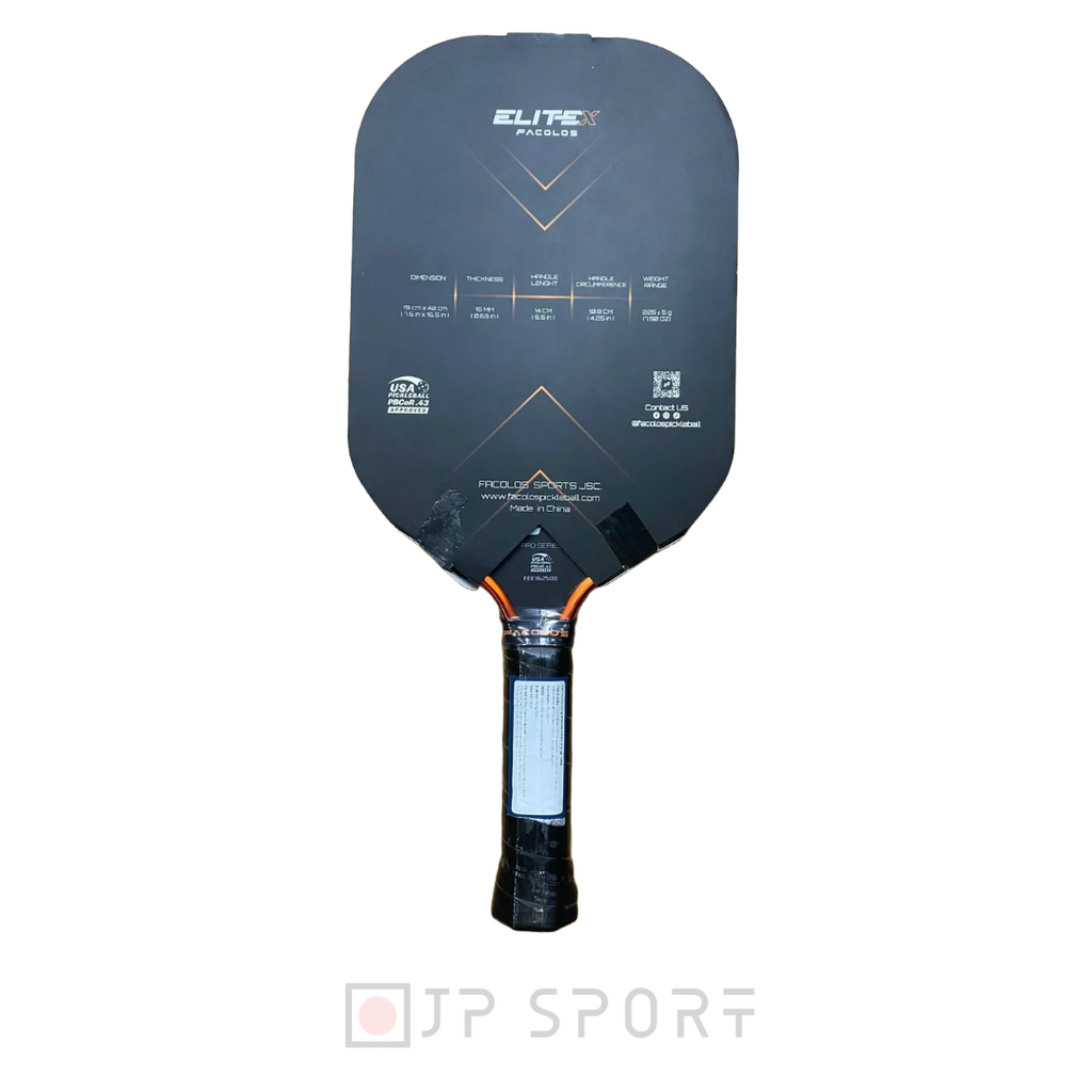 Vợt Pickleball Facolos Elite X Metalic Orange 16mm
