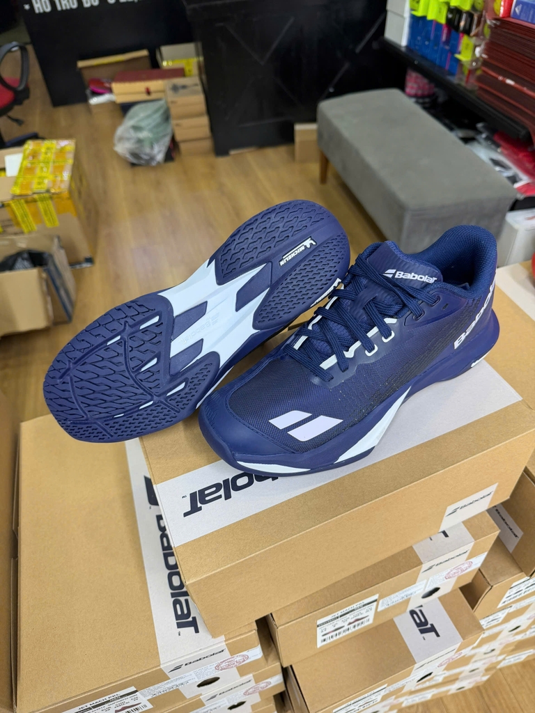 Giày Pickleball Nam Babolat Jet Mach 4 Dark Blue White