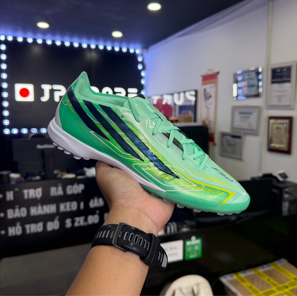 Giày Đá Bóng adidas F50 Hyperfast Pro TF – Xanh Mint – KJ6093