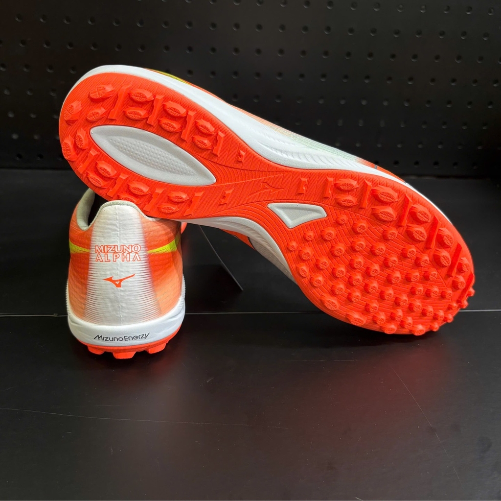 Giày Đá Bóng Mizuno Alpha 3 Elite AS TF Cam/Trắng – P1GD266254