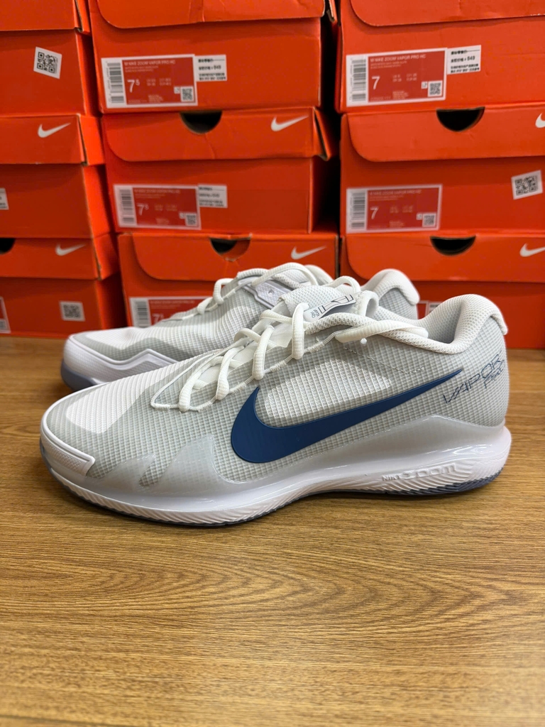 GIÀY PICKLEBALL NIKE ZOOM VAPOR PRO HC TRẮNG/NAVY 'CZ0220 111'