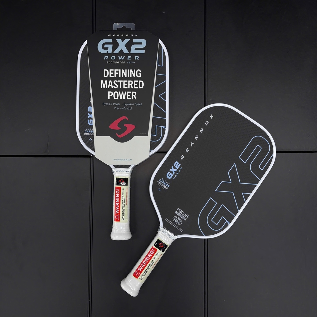 Vợt Pickleball Gearbox GX2 Power Limited Edition – Trắng 16mm