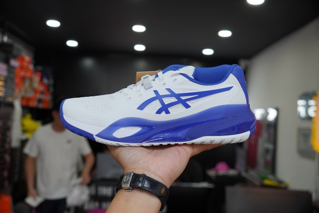 Giày Pickleball Asics Gel X Trắng xanh Dương 1041A481-101