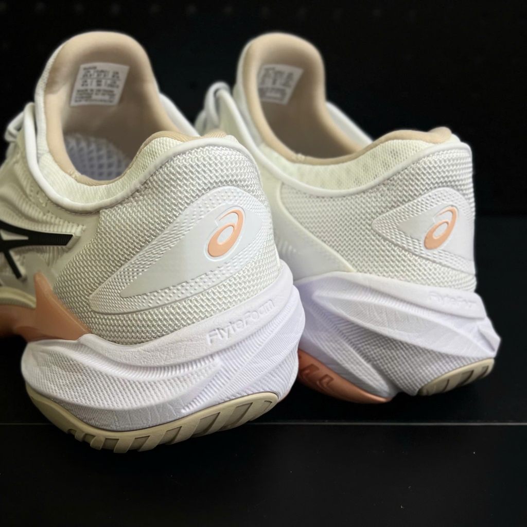 Giày Pickleball Nữ ASICS COURT FF 3 Trắng/Nâu Cà Phê – 1042A220-108