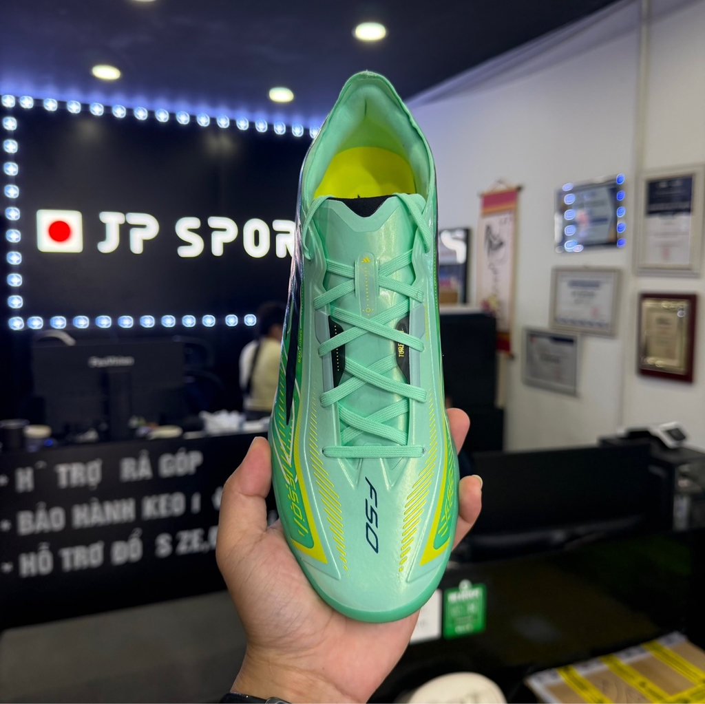 Giày Đá Bóng adidas F50 Hyperfast Pro TF – Xanh Mint – KJ6093