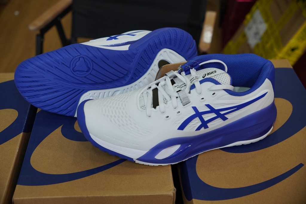 Giày Pickleball Asics Gel X Trắng xanh Dương 1041A481-101