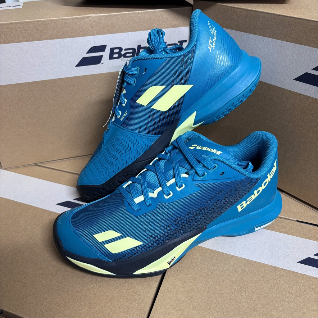 Giày Pickleball Nam Babolat Jet Mach 4 All Court Xanh Ngọc Limited Edition