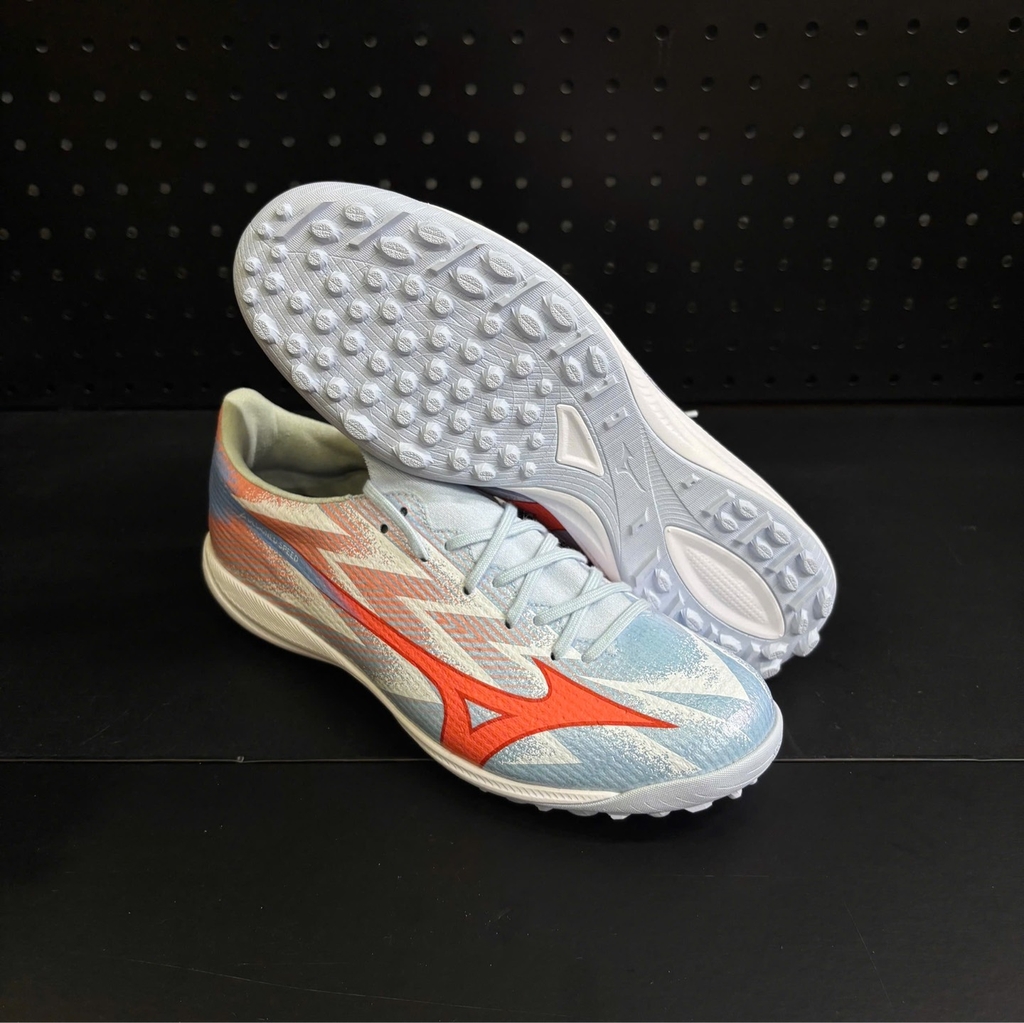 Giày Đá Bóng Mizuno Alpha 3 Elite AS TF Xanh/Cam – P1GD266222