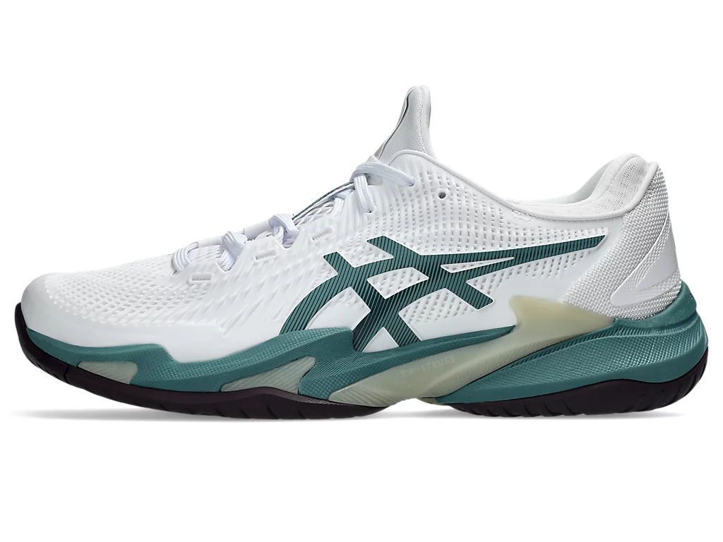 Giày tennis/pickleball ASICS COURT FF 3 Nam  WHITE/FOGGY TEAL 1041A370-107