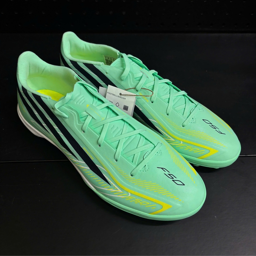 Giày Đá Bóng adidas F50 Hyperfast League TF – Xanh Mint – KJ3435