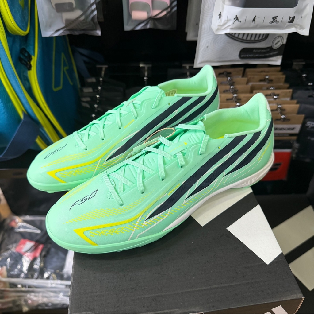 Giày Đá Bóng adidas F50 Hyperfast League TF – Xanh Mint – KJ3435