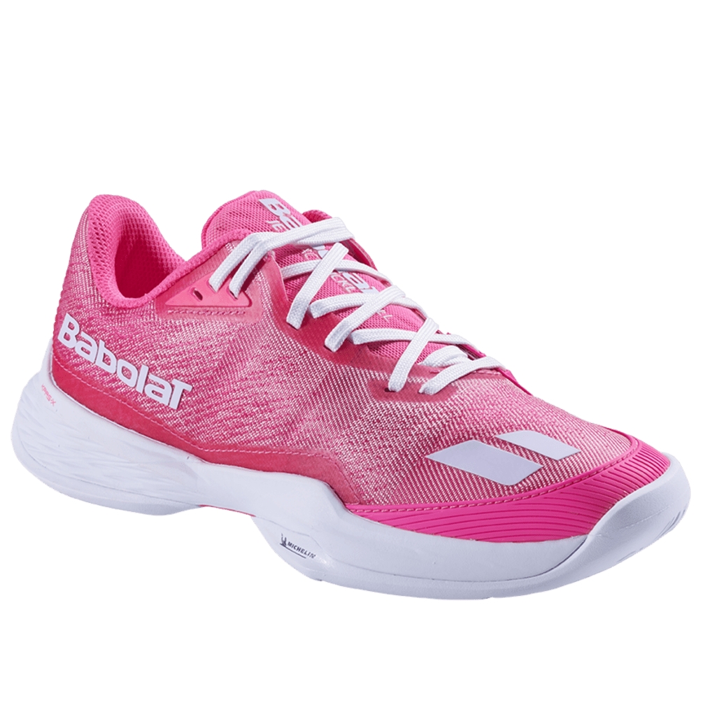 Giày Pickleball Nữ Babolat Jet Mach 4 Hồng Trắng