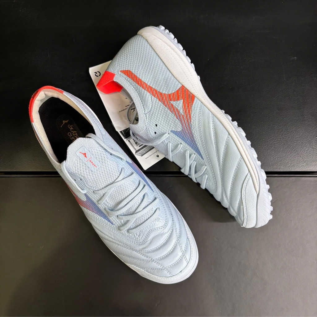 Giày Đá Bóng Mizuno Morelia Neo Sala Beta Japan TF Xanh Nhạt/Cam – Q1GB269022