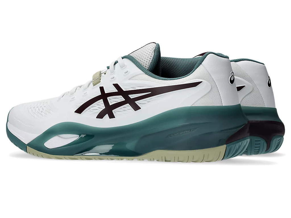 Giày tennis/pickleball ASICS GEL-RESOLUTION X Nam  WHITE/DARK AUBERGINE