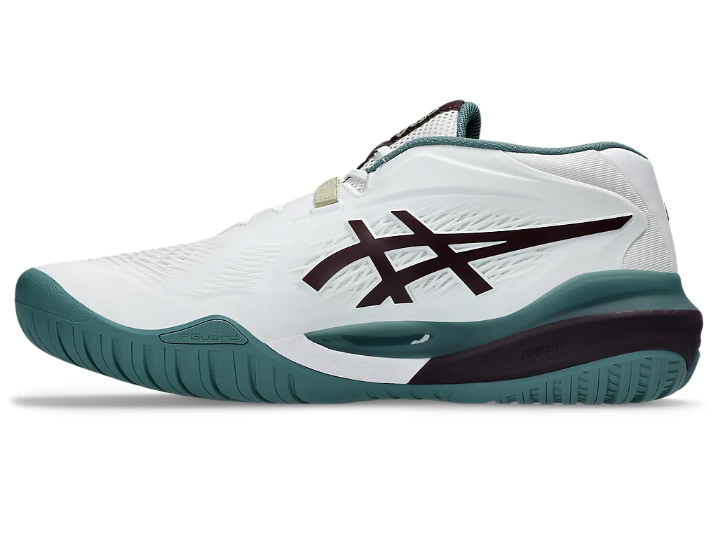Giày tennis/pickleball ASICS GEL-RESOLUTION X Nam  WHITE/DARK AUBERGINE