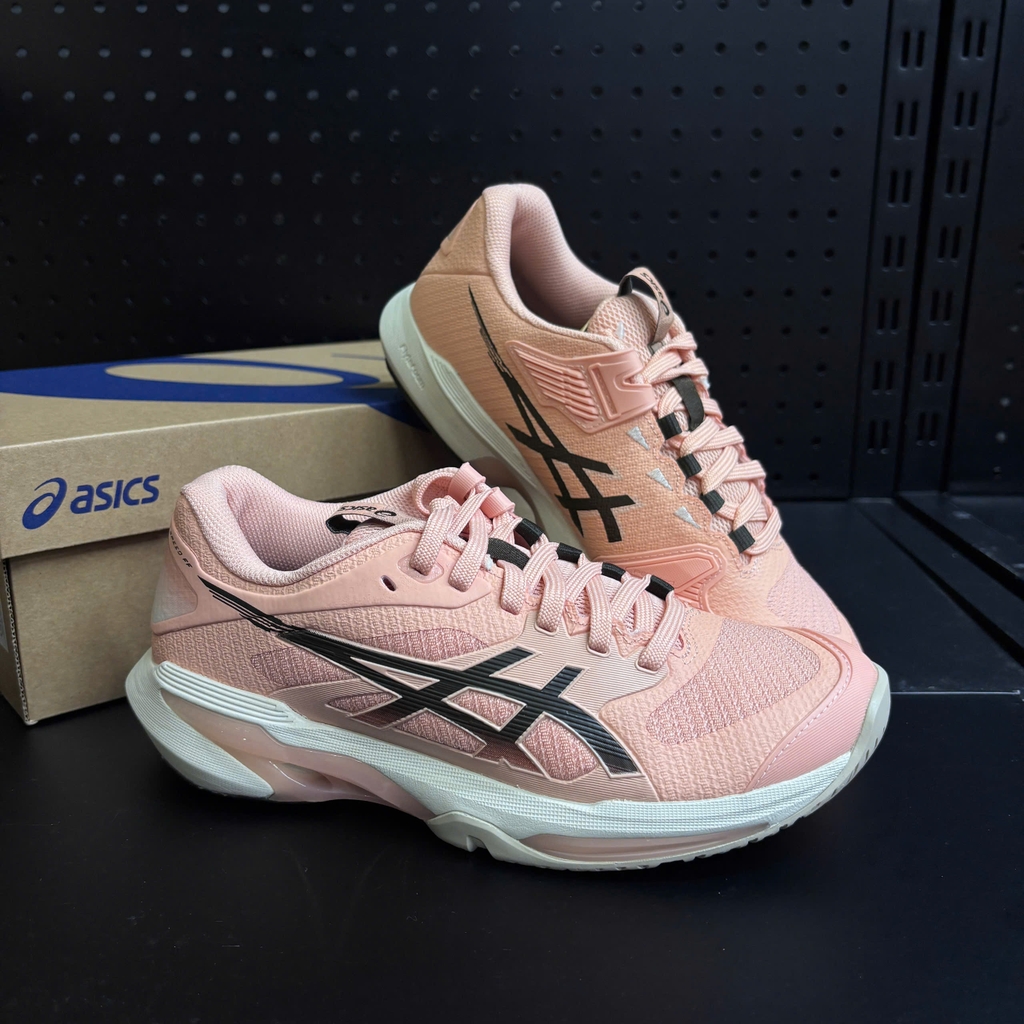 Giày Pickleball Nữ ASICS Solution Speed FF 4 Dưa Lưới/Nâu Cà Phê – 1042A307-700