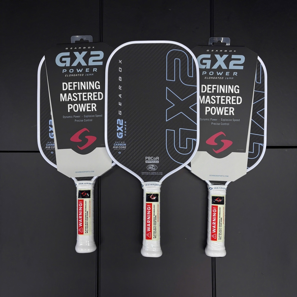 Vợt Pickleball Gearbox GX2 Power Limited Edition – Trắng 16mm