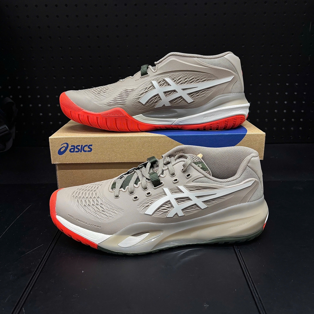 Giày Pickleball Nam ASICS GEL-RESOLUTION X Greige/Soft Oat 1041A481-200