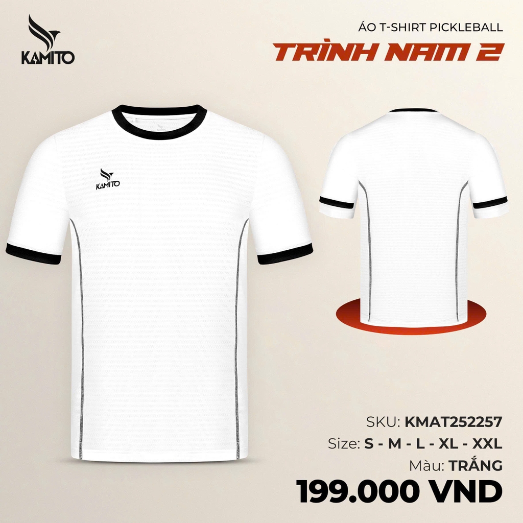 ÁO KAMITO T-SHIRT PICKLEBALL TRÌNH NAM 2