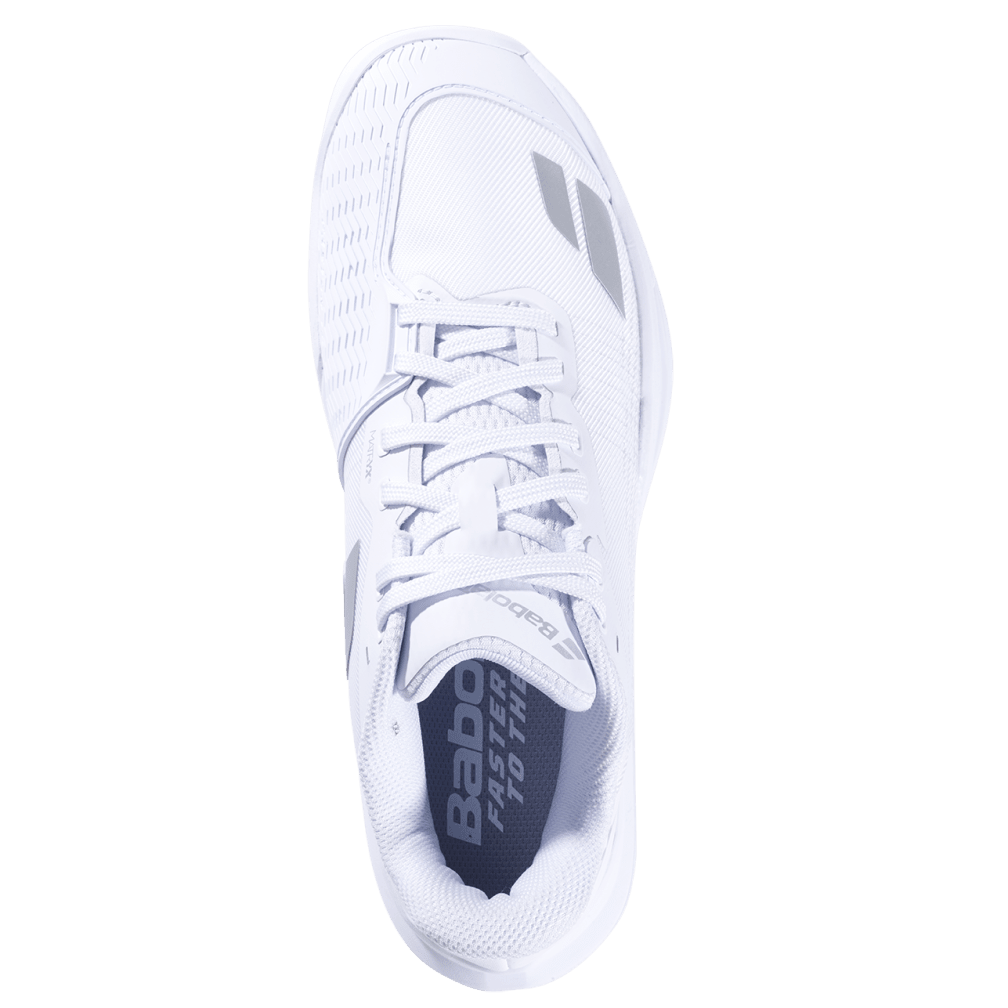 Giày Pickleball Nữ Babolat Jet Mach 4 Trắng Bạc