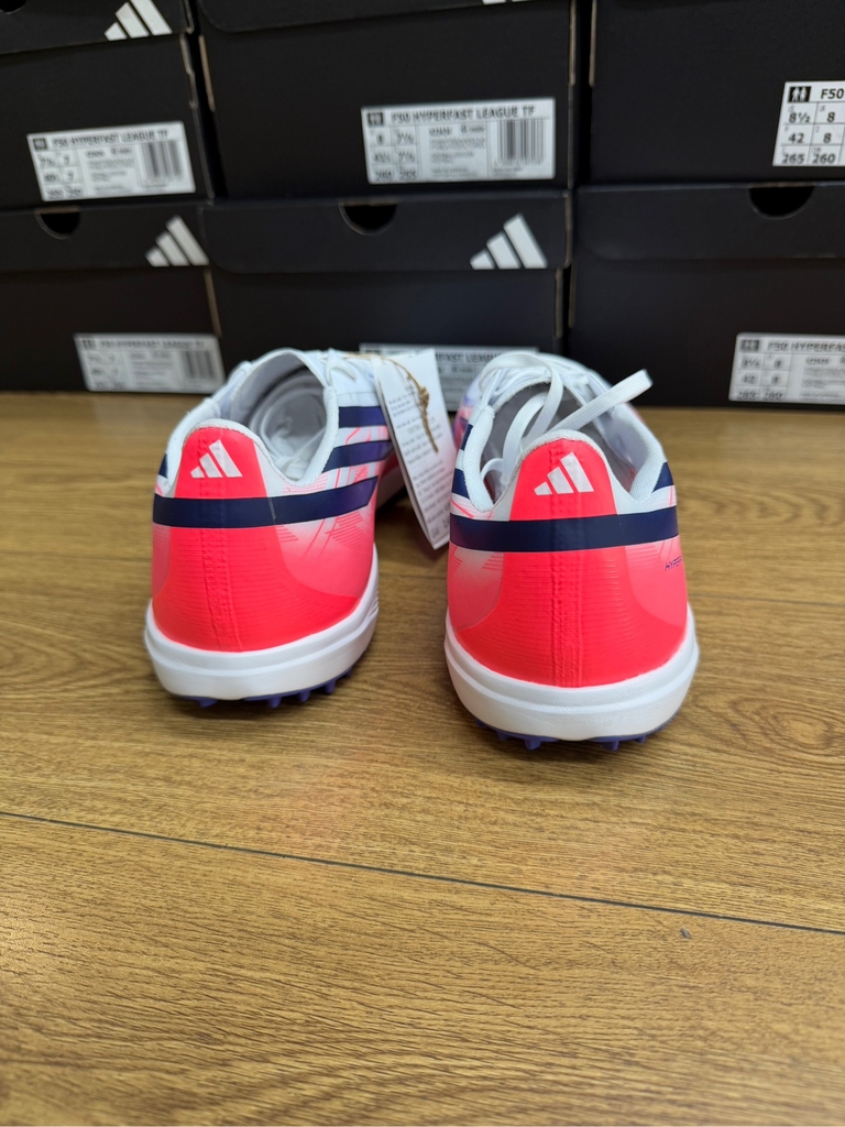 Giày Đá Bóng adidas F50 Hyperfast League TF - Trắng/Xanh/Đỏ - KJ3434