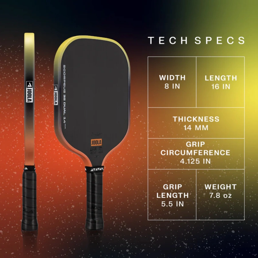 VỢT PICKLEBALL JOOLA Scorpeus 3S Dual 14mm