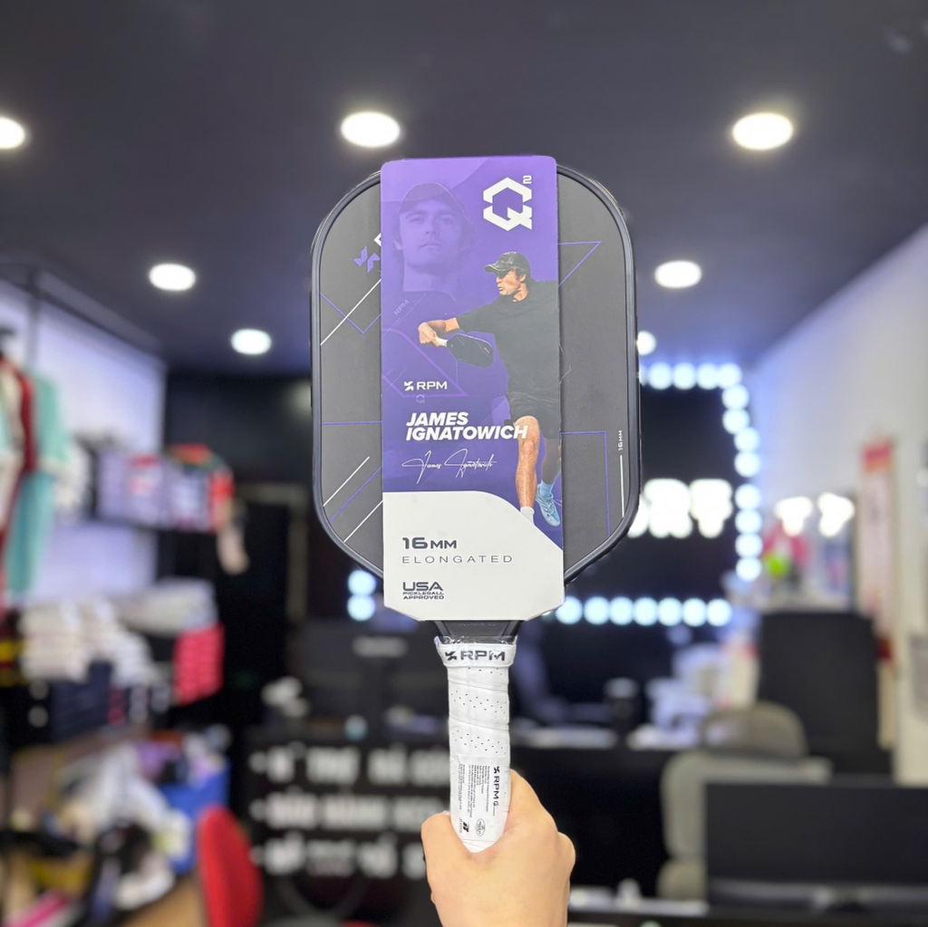 Vợt Pickleball RPM Q2 Elongated 14mm/16mm