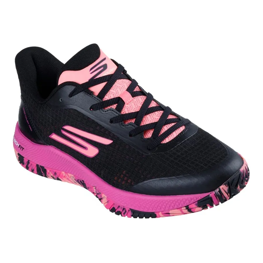 Giày Pickleball Nam Skechers Viper Court Pro Black/Pink 246069-BKHP