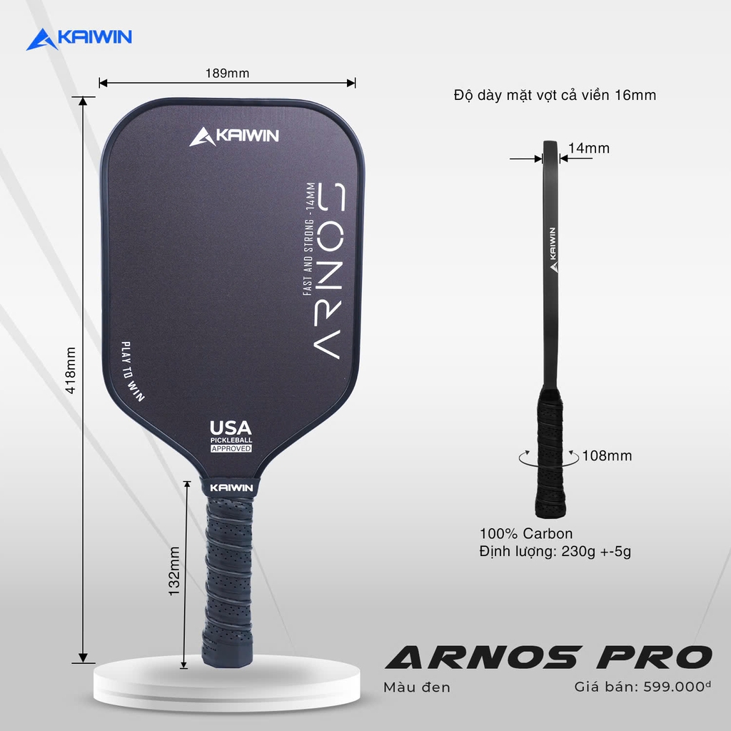 Vợt Pickleball Kaiwin Arnos Pro.