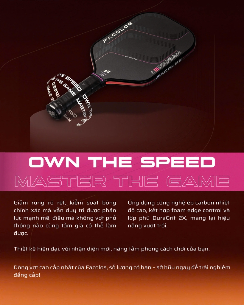 Vợt Pickleball Pro Series – Hybrid 2.0