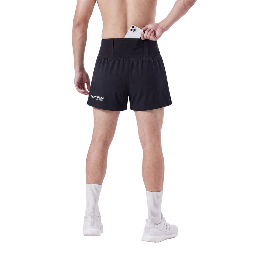 Quần Đai Belt Chạy Bộ Nam Wolf Active Ultra Run W280, Nhẹ, Thoáng, Nhanh Khô