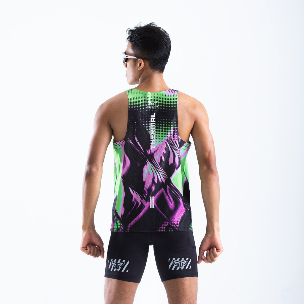 Áo Singlet Chạy Bộ Premium Wolf Active Fire Thermal W279, Chất Vải Cực Nhẹ, Kháng Khuẩn