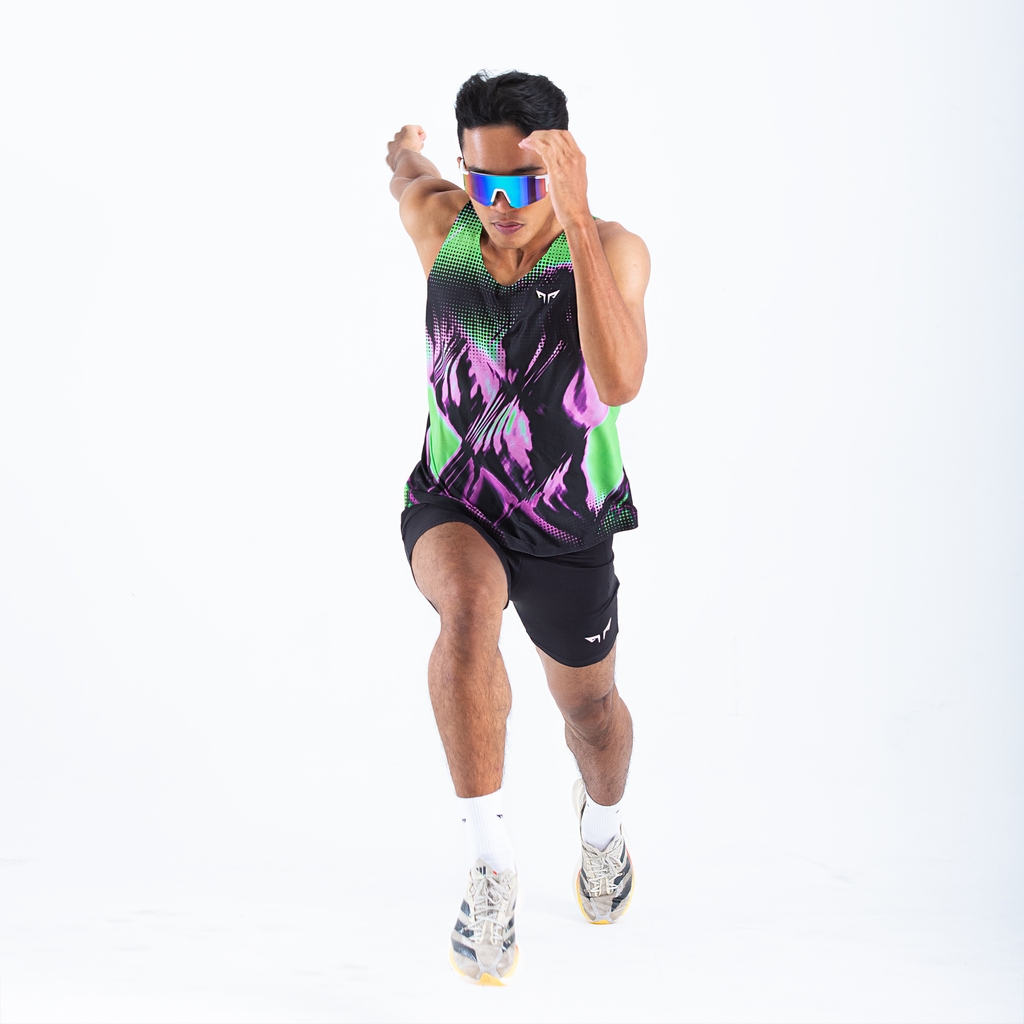 Áo Singlet Chạy Bộ Premium Wolf Active Fire Thermal W279, Chất Vải Cực Nhẹ, Kháng Khuẩn