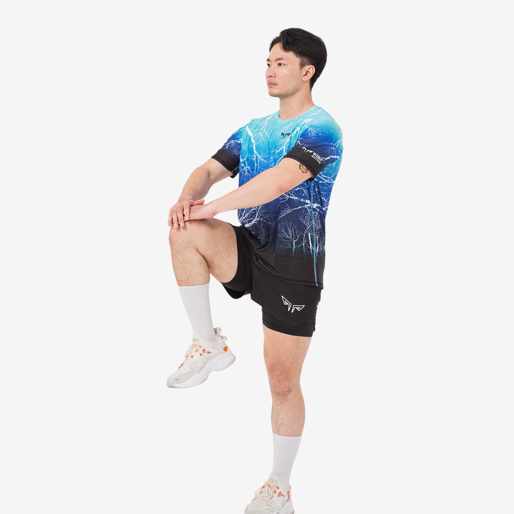 Áo Thun Nam Chạy Bộ Wolf Active Winter Light W142, Chất Vải Wolf Active Nhẹ, Nhanh Khô, Thoải Mái