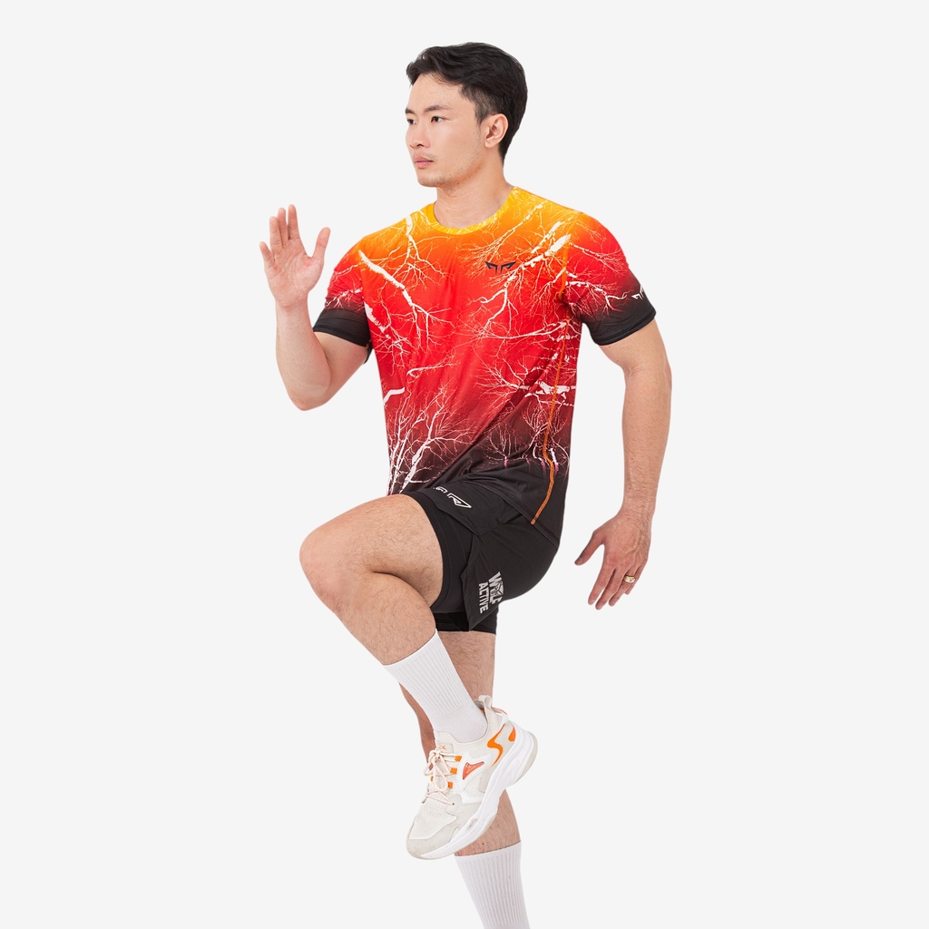 Áo Thun Nam Chạy Bộ Wolf Active Winter Light W142, Chất Vải Wolf Active Nhẹ, Nhanh Khô, Thoải Mái