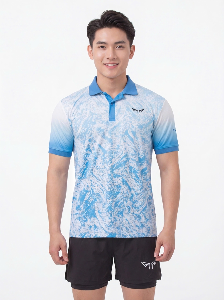 Áo Polo Pickleball Nam Wolf Active Ocean Man W156, Chất Vải Wolf Pro Cao Cấp, Thoáng Khí, Mát Mẻ