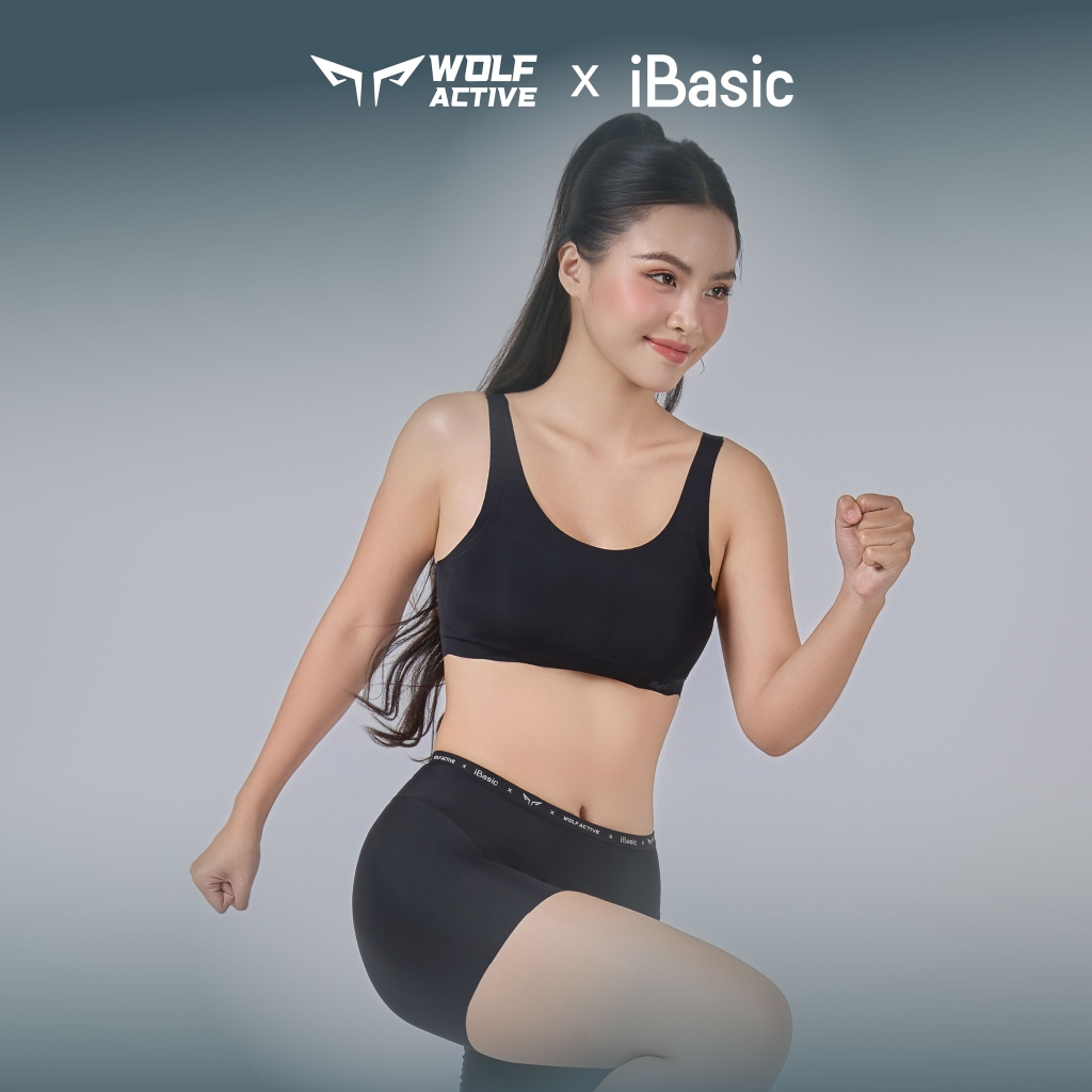 Quần Lót Nữ Thể Thao Không Đường May Wolf Active x iBasic PANW196  Phom Boxer Free Cut