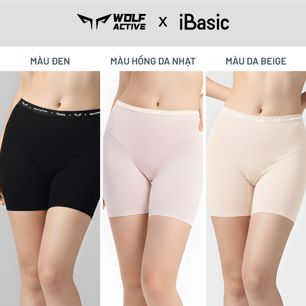 Quần Lót Nữ Thể Thao Không Đường May Wolf Active x iBasic PANW196  Phom Boxer Free Cut