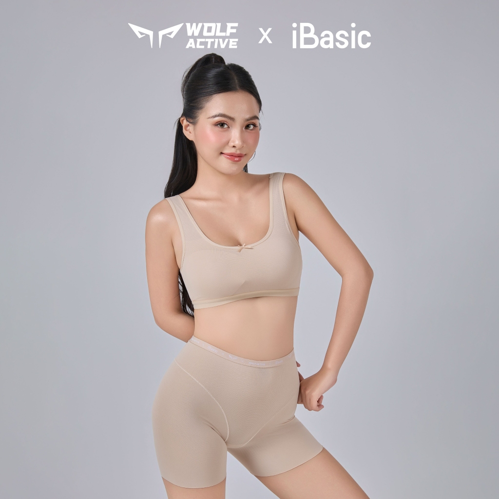Quần Lót Nữ Thể Thao Không Đường May Wolf Active x IBasic PANW190 Form Boxer Free Cut, Thoáng Khí